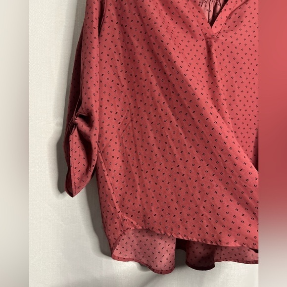 Zenobia Pink and Black Dot Blouse - Picture 6 of 8